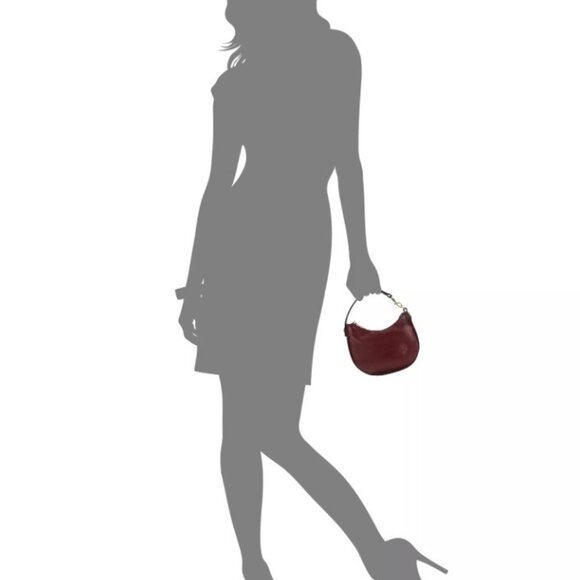 NWT PATRICIA NASH MORGANA Mini Bag Pouch OXBLOOD RED Leather Clutch Handbag Cute - Picture 5 of 6